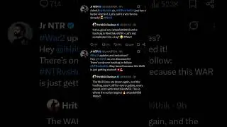#jrntr vs #hrithikroshan : Hashtag war begins #war2 banter begins #yrf #war2trailer #war2update