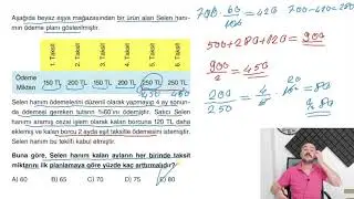 Sıra Yeni Nesilde YÜZDE PROBLEMLERİ Test 3 Miray Yayınları TYT Soru Bankası