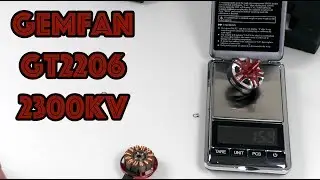 Тест мотора Gemfan GT2206 2300KV замеры тяги