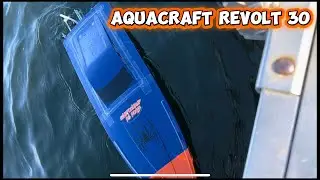 Тестовый запуск радиоуправляемой лодки AquaCraft Revolt 30 mono V hull на 3S с модернизированной ...
