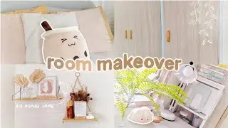 extreme aesthetic room makeover (broke girl edition) | korean inspired + minimalist