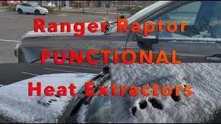 Ranger Raptor hood heat extractors are FUNCTIONAL, not just for looks