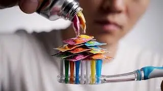 Asmr ai toothpaste squeezing relaxاسترخاء معجون اسنان بالذكاء الاصطناعي #shorts