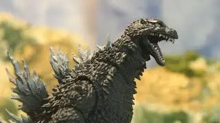 godzilla vs gundam stop motion