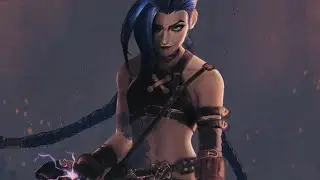 TimeLapse of #jinx from #arcane on #procreate #procreatetimelapse #drawing
