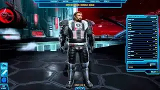 SWTOR - Sith Warrior Character Creation Screen