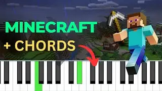 MEDIUM | Minecraft Theme | Piano Tutorial with Chords | INTERMEDIATE