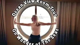 Oceanview Stateroom Room Tour on Wonder of The Seas