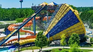 CYCLONE Tornado Funnel Water Slide | Zoombezi Bay Columbus OH
