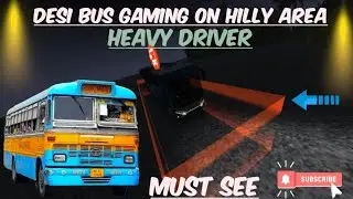 Frist time driving in hillymountain🔥desi bus very dangerous must 👁️#driving #automobile #heavydriver