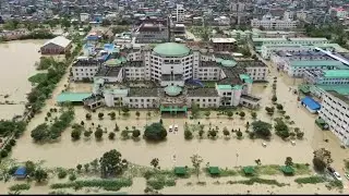 JNIMS Flood Situation Drone view