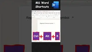 How to Insert a Registered Trademark Symbol in MS Word Documents using Keyboard Shortcut