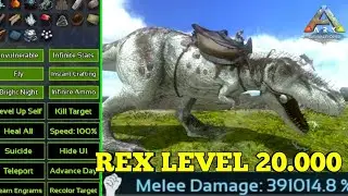 Ark mobile God Console & Ascendant Creature |Taming Rex Level 20.000
