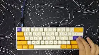 Akko Radiant Red & Los Angeles ASA Keycaps on ABS Plastic Case (Typing Test)
