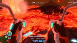 Subnautica - The Fastest Way to Get to the Active Lava Zone(Pre-release footage)