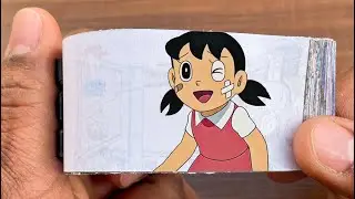 Doraemon Cartoon Flipbook #297 | Shizuka Got Hurt Flip Book | Flip Book Artist 2026
