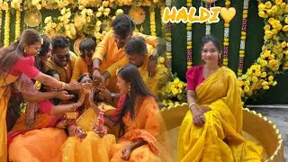 HALDI CEREMONY 💛🌻// Shizuka’s Vlog #wedding #haldi #viral 