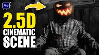 2.5D Parallax Horror Scene Animation in After Effects Tutorials