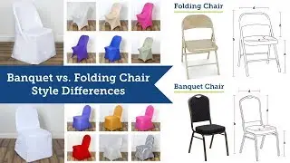 Banquet Chair Covers vs Folding Chair Covers | BalsaCircle.com