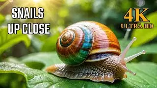 4K Snails Nature's Art: Stunning Close-Ups