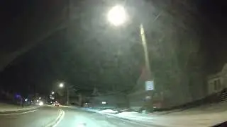 4K Dash Cam - Driving U.S. Highway 18 Though Helenville Wisconsin On Christmas Night In 2024