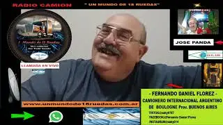 FERNANDO D  FLOREZ CAMIONERO INTE. ARGENTINO DE BOULOGNE BUENOS AIRES CHARLA DE AMIGOS CON HISTORIA.