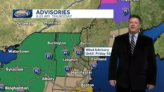 Video: Warming trend continues in NH; rain, gusty winds move in tonight
