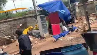 GHMC officials forcibly evicted street vendors circle 20