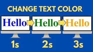 Create Color Changing Text With JavaScript and HTML | Explained #javascript