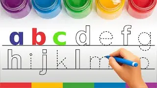 Alphabet Tracing for Toddler along with dotted line, ABC song, Kids rhymes, ABCD, A to Z