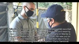 US Marine who killed transgender woman in Philippines deported after presidential pardon