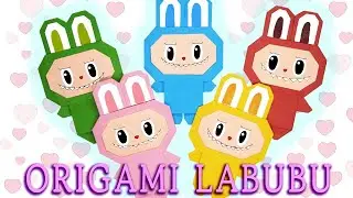 ORIGAMI LABUBU | DIY How to Make Paper Labubu | Easy Paper LABUBU Craft
