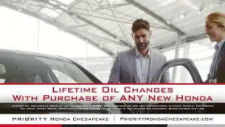 REE Lifetime Oil Changes with ANY New Honda! Priority Honda Chesapeake Deals!