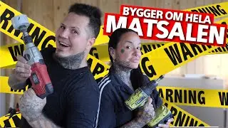 Bygger matsal & vardagsrum - Renoverar nya huset