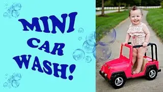 We made a MINI CAR WASH!