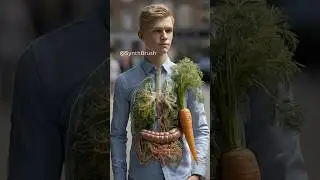 Eating Carrot | Inside Human Body #shorts #viralshorts #digestivehealth #anatomyshorts #anatomy
