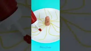 Shall we cook a little spider for lunch? A tasty meal for children!🕷️😱