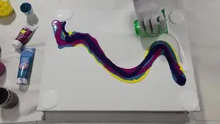 Warning!  Staring too Long May Melt Your Eyes!  || Multiple Technique Acrylic Pour