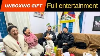 Unboxing gifts || entertainment || expensive gift || Tibetan vlogger || Bir || India ||