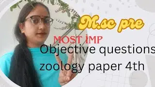 M.sc zoology Paper 4th//most important questions ❓//environmental biology., Toxicology, ethology