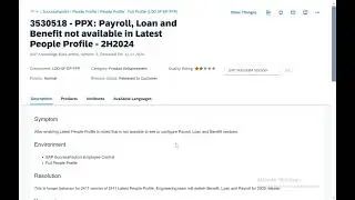 Latest People Profile Limitations - Benefits, Payroll, Loans and other limitations SuccessFactors