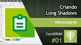 CorelDRAW - Criando Long Shadows #dicasdogreb