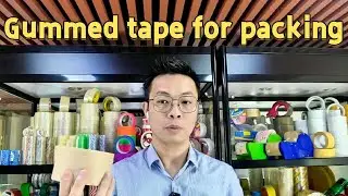 Bulk water activated tape,gummed tape for packing,water activated paper sealing tape