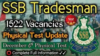 SSB Tradesman 1522 Posts Physical Test Big Update in Telugu | SSB Veterinary Constable Physical 2021