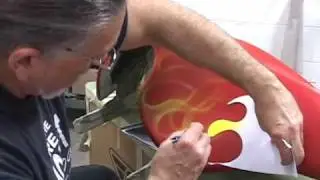 Skull & Flames On H-D Fairing Part   #1of 3