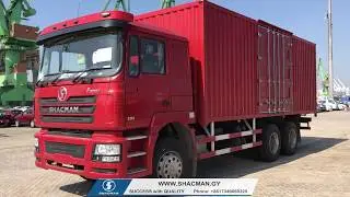 Shacman F3000 6x4 Steel Box truck with 1.5 Ton Tail Lift
