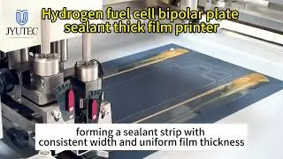 Hydrogen fuel cell bipolar plate sealant thick film screen printer#screenprintingmachine