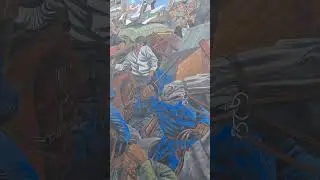 Famous mural in East London, battle of Cable street