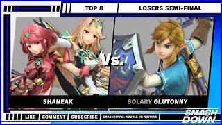 SmashDown : Double or Nothing - Top 8 - Shaneak (Pyra and Mythra) VS Glutonny (Link) - SSBU