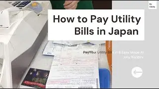 How To Pay Utility Bills in Japan